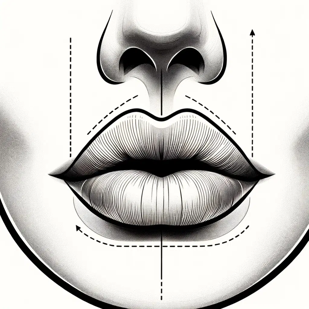 Botox lip flip icon