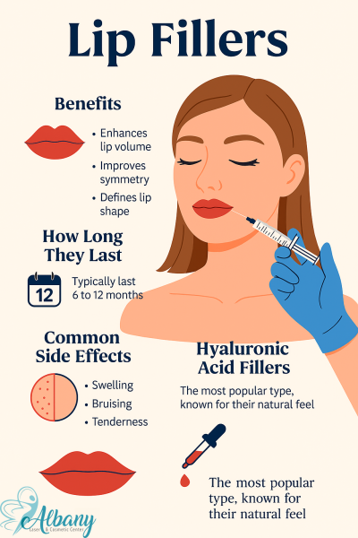Lip fillers infographic