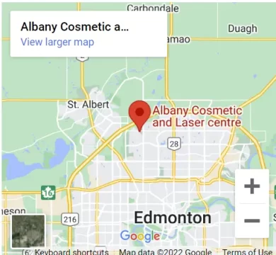 albany cosmetic and laser map in Edmonton