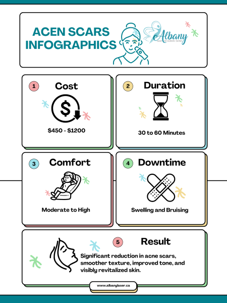 acne scars infographics