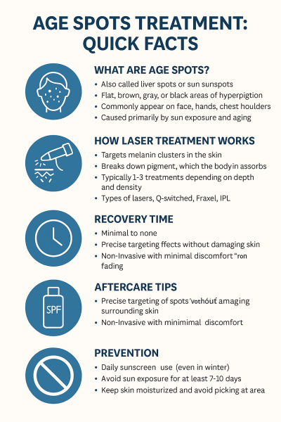 age spot infographics