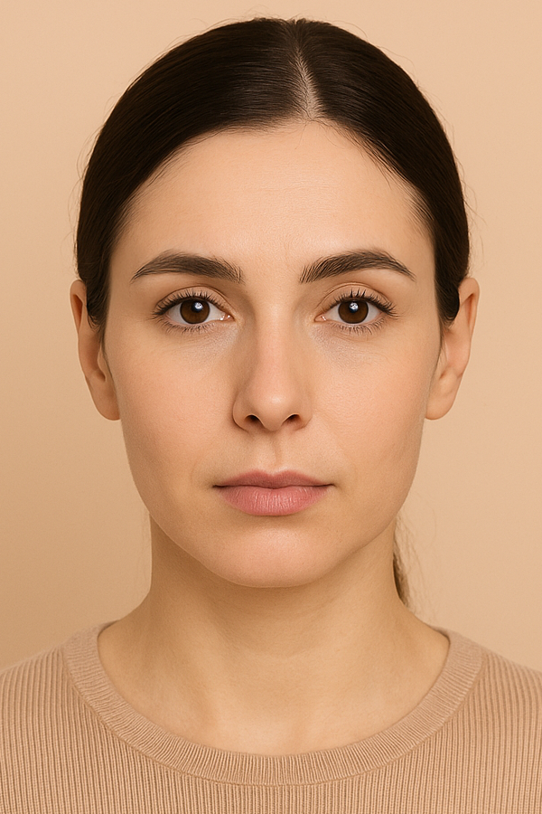 before eyebrow lift